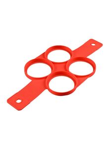 CYTHERIA Silicone Pancakes Egg Pancake Rings Omelette Mould Ring Tool Red