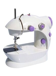 Generic Portable Electric Sewing Machine 255.22659566.17 White/Purple