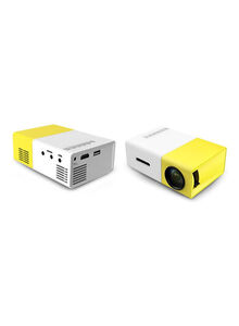 Generic Mini LCD Portable Projector 2724482676840 Yellow