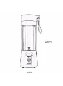 CYTHERIA USB Rechargeable Juicer 380 ml lyzj208_Blue Blue