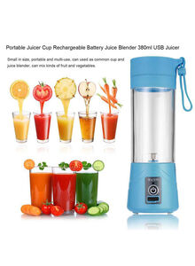 CYTHERIA USB Rechargeable Juicer 380 ml lyzj208_Blue Blue