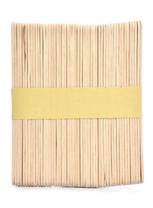 CYTHERIA 50-Piece Wooden Ice Cream Popsicle Stick Beige 114millimeter