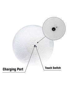 Generic Moon Night Lamp Stand White 0.565kg