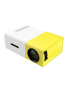 Generic Portable Mini LCD Projector Yellow/White