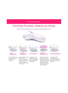 Generic Five-In-One Cleansing Facial Massager Pore Cleaner