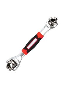 Generic Multi-Purpose Ratchet Wrench Silver/Red/Black 9.5millimeter