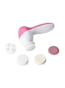 Generic 5-In-1 Electrical Facial Massager White/Pink