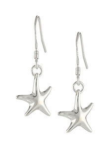 Mimi Silver 925 Sterling Silver Starfish Dangle Earrings