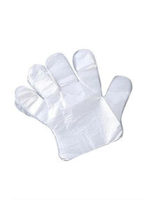 Sweet Home 100-Piece Disposable Plastic Gloves Clear