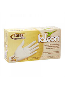 falcon 100-Piece Disposable Gloves Set White standard
