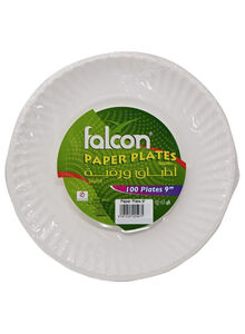 falcon 100-Piece Disposable Plate Set