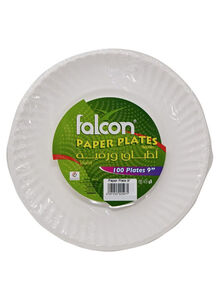 falcon 100-Piece Disposable Plate Set