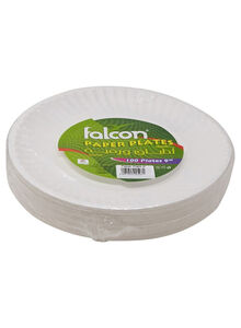 falcon 100-Piece Disposable Plate Set