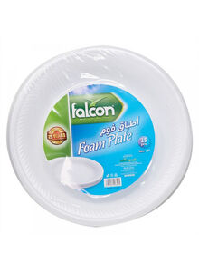 falcon 25-Piece Disposable Foam Plate Set