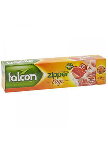 falcon 40-Piece Sandwich Zipper Bag Set Clear