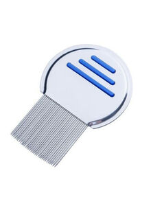 Generic Stainless Steel Lice Comb Silver/Blue
