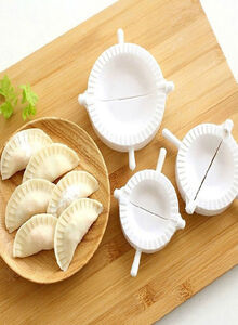 Generic 3-Piece Dumpling Pierogi Turnover Ravioli Empanada Mould Set White