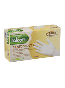 falcon Examination Natural Rubber Gloves Medium