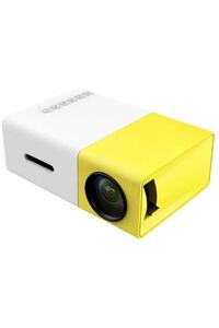 Generic LCD Mini Portable Projector 600 Lumens with USB/SD/AV/HDMI Slots YG-300 Yellow