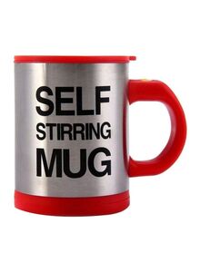 Generic Automatic Electric Self Stirring Mug Silver/Red/Black