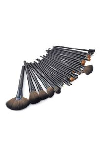 Generic 24-Piece Professional Makeup Brush Black