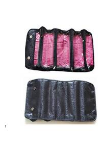 Generic 4-Layer Roll-up Travel Storage Bag Black