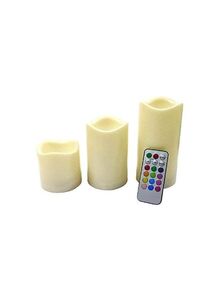 Generic Candels LED with Remote Control Beige