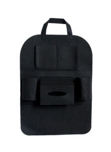 Generic Auto Car Seat Back Multi-Pocket Storage Bag Organizer Holder Accessory Black