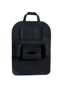 Generic Car Back Seat Organizer Holder Felt Seat Pocket Protector Storage Black 1-Piece