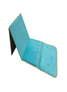 Generic Foldable Prayer Mat And Backrest 2 in 1 Light Blue 54×114centimeter