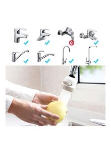 Generic Adjustable Water Tap Filter Faucet Beige standard