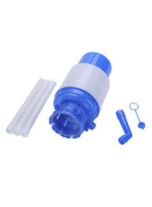 Generic Hand Press Water Pump Dispenser White/Blue