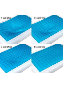Moon Cool Gel Memory Foam Pillow Memory Foam White/Blue 70x40cm