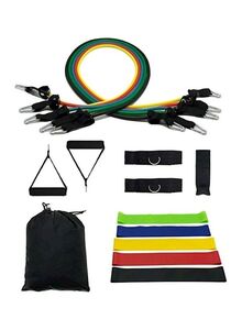 Generic 11 Piece Professional Fitness Equipment Workout Bands Set