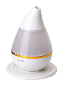 Generic Ultra-Quiet Ultrasonic Air Humidifier 3D Effect Aromatherapy Diffuser DQ71701 White