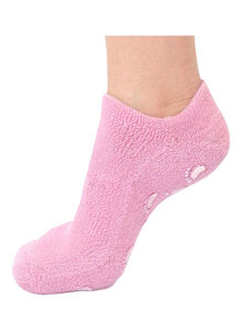 Generic Moisturizing Treatment Gel Spa Socks Pink