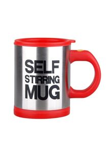 Generic Electric Lazy Self Stirring Mug Red/Silver/Black 8.88x11.2x13.5centimeter