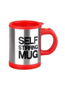 Generic Electric Lazy Self Stirring Mug Red/Silver/Black 8.88x11.2x13.5centimeter
