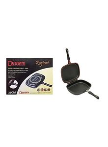 DESSINI Double Sided Grill Pan Black 36cm
