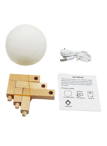 Beauenty 3D USB LED Moon Lamp White/Beige 12cm