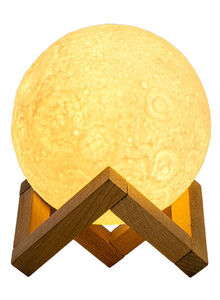 Beauenty 3D USB LED Moon Lamp With Stand White/Beige 13cm