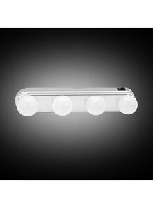 Beauenty 4 LED Bulbs Makeup Mirror Light Kit White 10x10centimeter