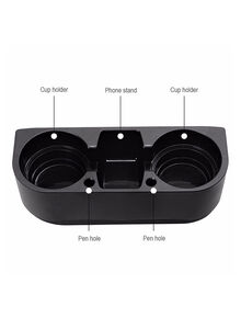 Generic 3 In 1 Vehicle Cup Holder Box