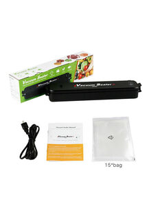 Generic Automatic Small Portable Food Vacuum Sealer H76UK Black
