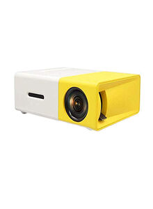 Generic HD LED Mini Projector YG - 300 White/Yellow