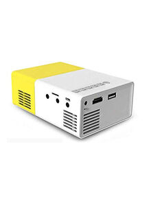 Generic HD LED Mini Projector YG - 300 White/Yellow