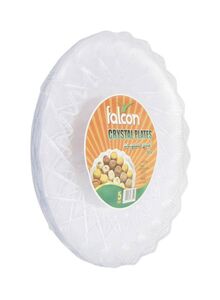 Falcon Round Crystal Plates Clear 30cm