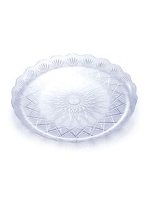 Falcon Round Crystal Plates Clear 30cm