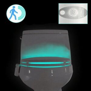 Generic Colour Changing Motion Sensor Toilet Light Blue/Red/Green