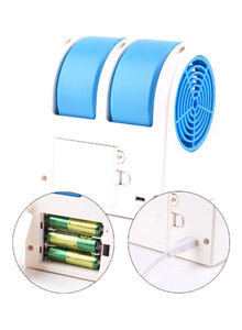 Generic Portable Air Cooler With USB Fan 2.5W White/Blue
